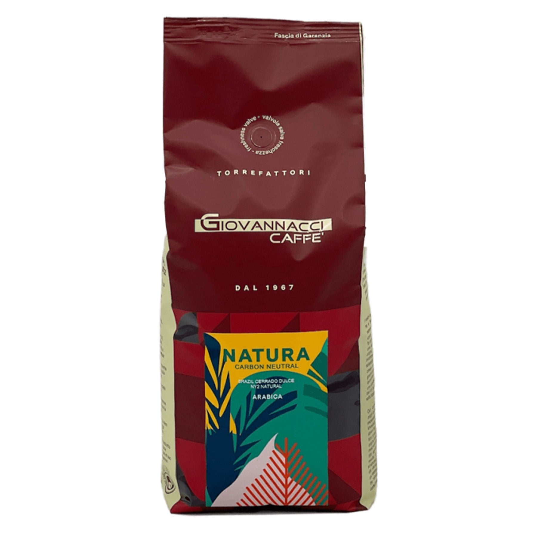 Kawa - Carbon Neutral Brazil Cerrado Dulce NY2 Natural Vila Boa - Giovannacci Caffe - Slow Italy